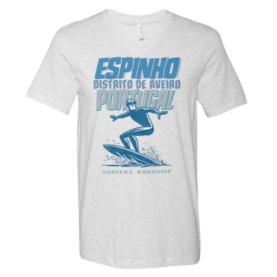 Espinho Portugal Surf Spot V-Neck T-Shirt