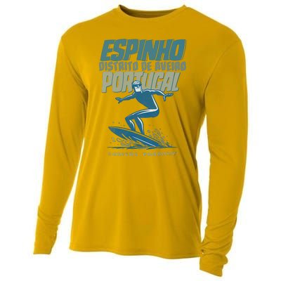 Espinho Portugal Surf Spot Cooling Performance Long Sleeve Crew