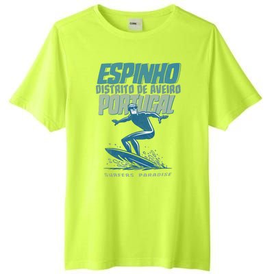 Espinho Portugal Surf Spot Tall Fusion ChromaSoft Performance T-Shirt