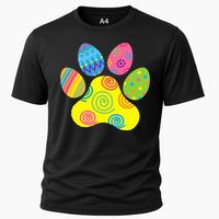 Easter Pet Sitter Paw Art funny easter day rabbit Cooling Performance Crew T-Shirt