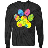 Easter Pet Sitter Paw Art funny easter day rabbit Tie-Dye Long Sleeve Shirt