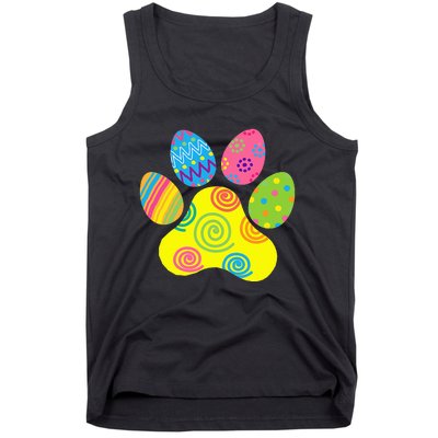 Easter Pet Sitter Paw Art funny easter day rabbit Tank Top