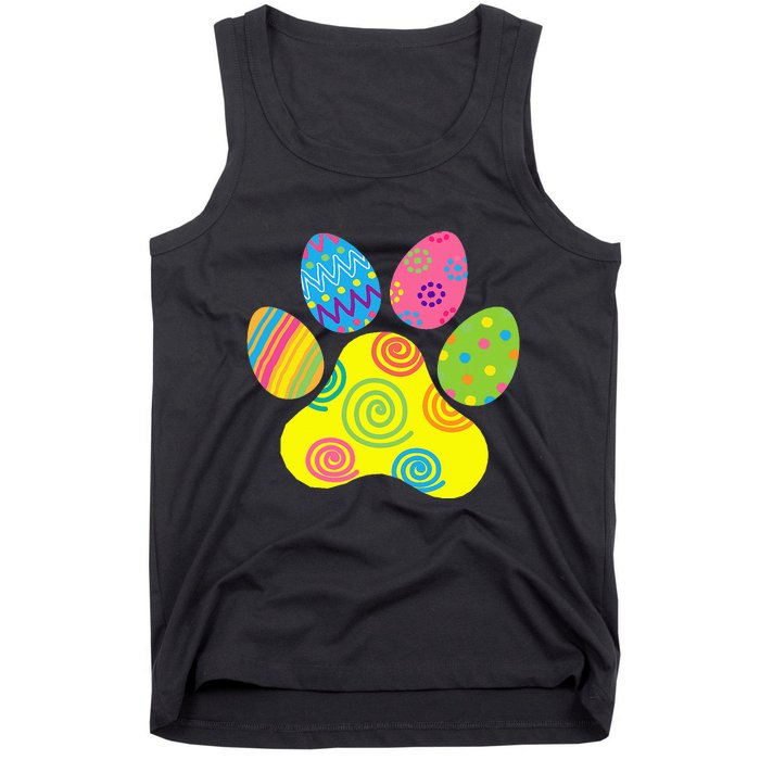 Easter Pet Sitter Paw Art funny easter day rabbit Tank Top