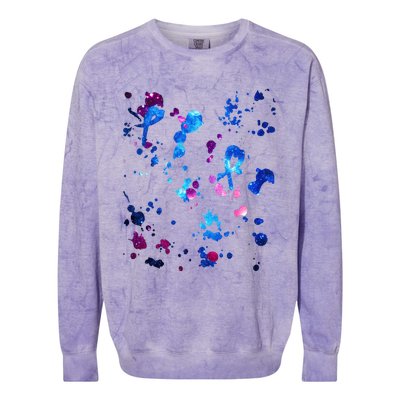 Eleven Paint Splatter Colorblast Crewneck Sweatshirt