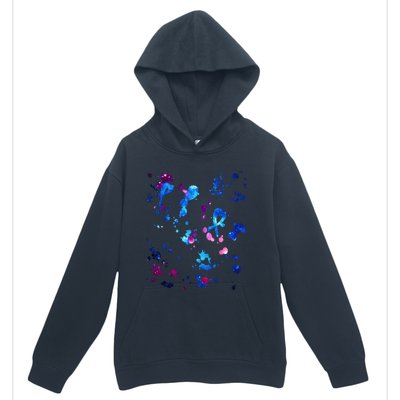 Eleven Paint Splatter Urban Pullover Hoodie