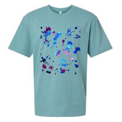 Eleven Paint Splatter Sueded Cloud Jersey T-Shirt