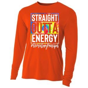 Elementary Principal Straight Outta Energy Cooling Performance Long Sleeve Crew