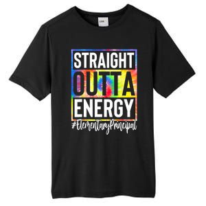 Elementary Principal Straight Outta Energy Tall Fusion ChromaSoft Performance T-Shirt