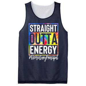 Elementary Principal Straight Outta Energy Mesh Reversible Basketball Jersey Tank