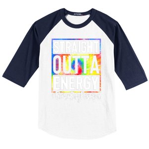 Elementary Principal Straight Outta Energy Baseball Sleeve Shirt