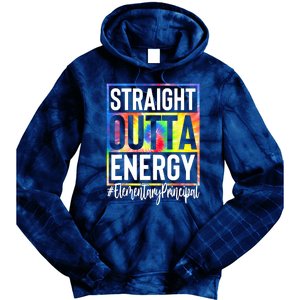 Elementary Principal Straight Outta Energy Tie Dye Hoodie