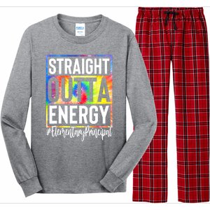 Elementary Principal Straight Outta Energy Long Sleeve Pajama Set