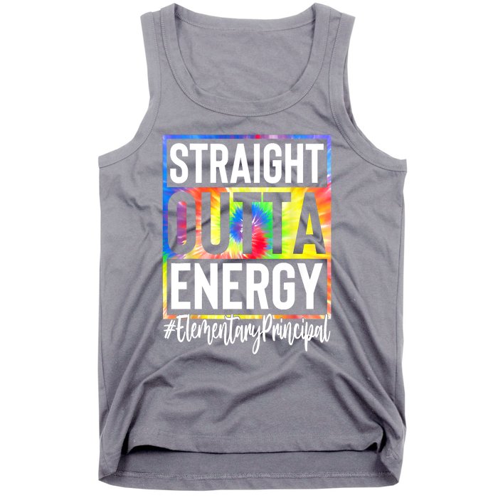 Elementary Principal Straight Outta Energy Tank Top