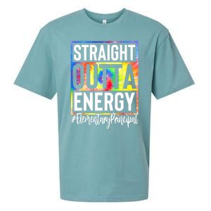 Elementary Principal Straight Outta Energy Sueded Cloud Jersey T-Shirt