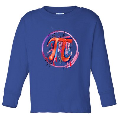 Emotional Pi Symbol Action Painting Art Gift Toddler Long Sleeve Shirt