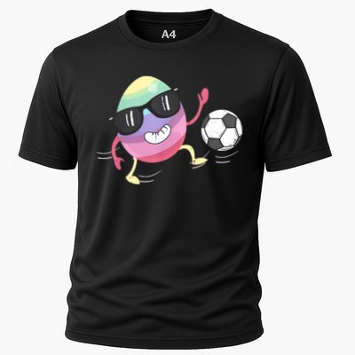 Eggs Playing Soccer Easter Day Men Vintage Performance Shirt