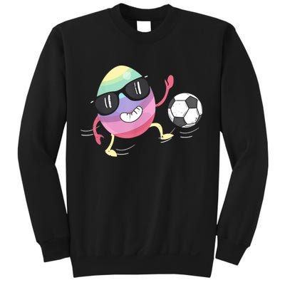 Eggs Playing Soccer Easter Day Men Vintage Sweatshirt