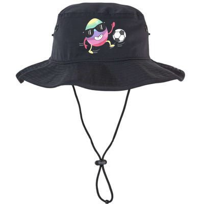 Eggs Playing Soccer Easter Day Men Vintage Bucket Hat