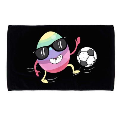 Eggs Playing Soccer Easter Day Men Vintage Microfiber Hand Towel