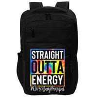 Elementary Principal Straight Outta Energy Tie Dye Impact Tech Backpack