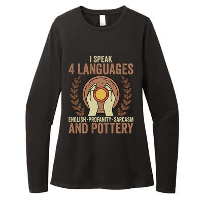 English Profanity Sarcasm And Pottery Womens CVC Long Sleeve Shirt