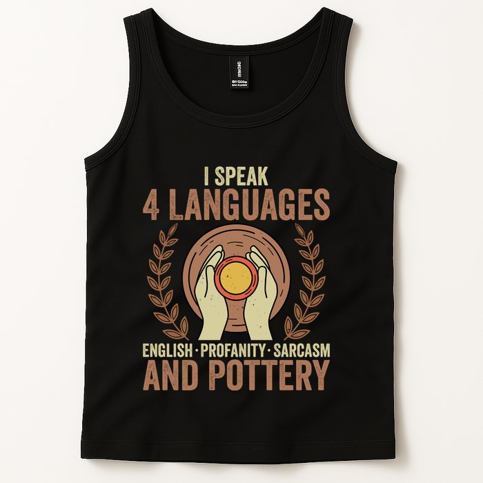English Profanity Sarcasm And Pottery Tank Top