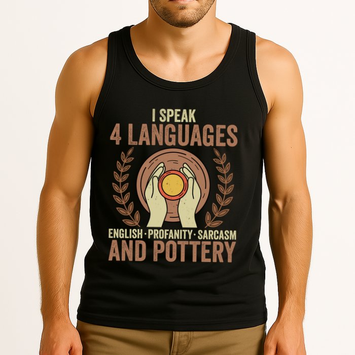 English Profanity Sarcasm And Pottery Tank Top