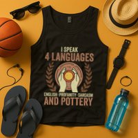 English Profanity Sarcasm And Pottery Tank Top