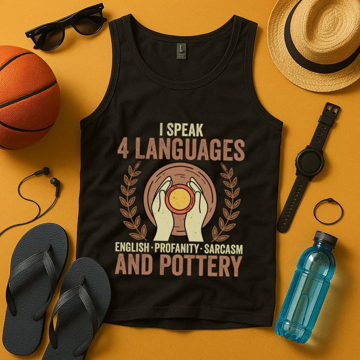 English Profanity Sarcasm And Pottery Tank Top