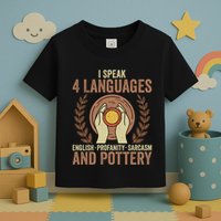 English Profanity Sarcasm And Pottery Toddler T-Shirt