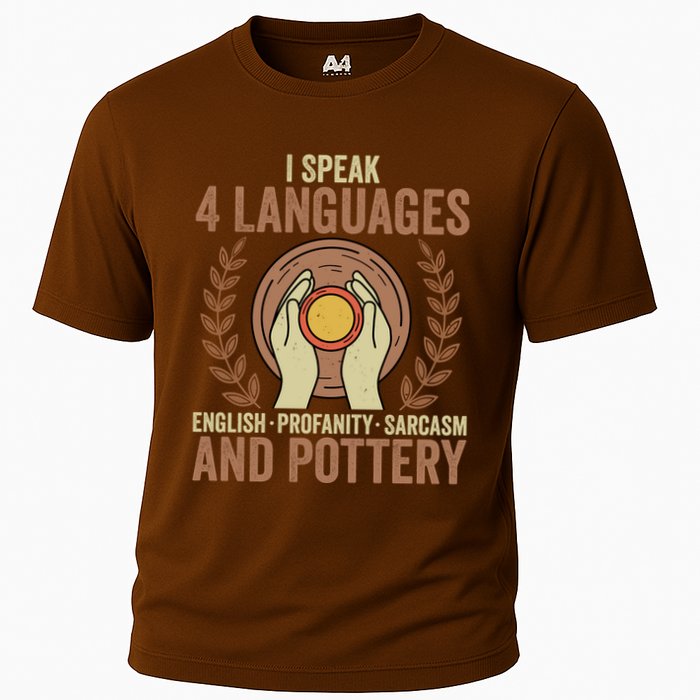 English Profanity Sarcasm And Pottery Cooling Performance Crew T-Shirt