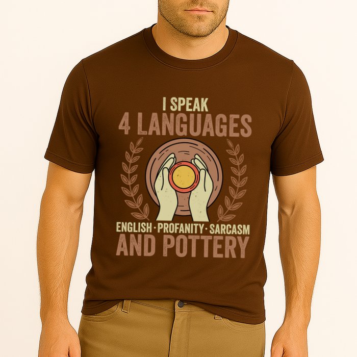 English Profanity Sarcasm And Pottery Cooling Performance Crew T-Shirt