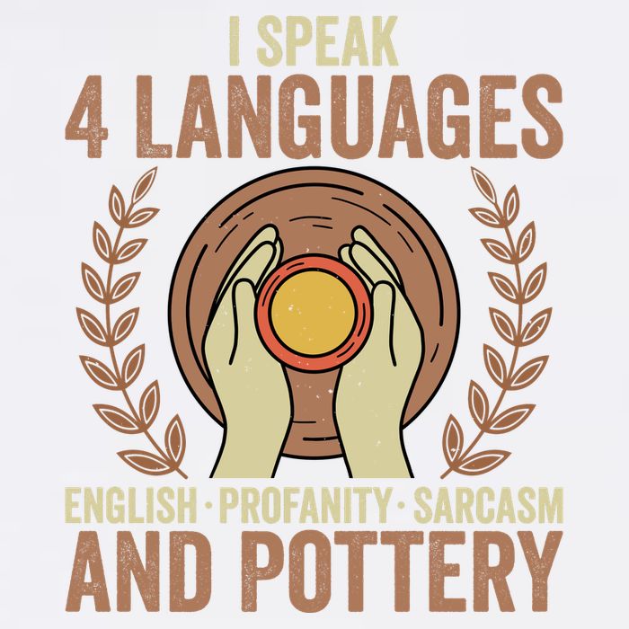 English Profanity Sarcasm And Pottery Garment-Dyed Sweatshirt