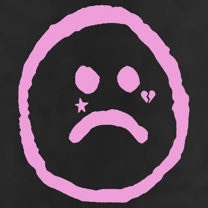 Emo Peep Sad Face Tattoo Goth Rap Hip Hop 7 Panel Mesh Trucker Snapback Hat