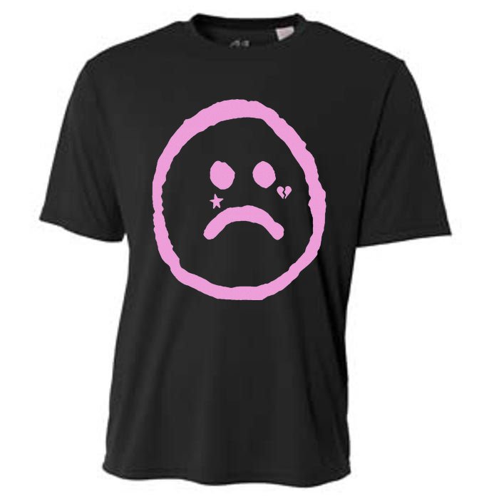 Emo Peep Sad Face Tattoo Goth Rap Hip Hop Cooling Performance Crew T-Shirt