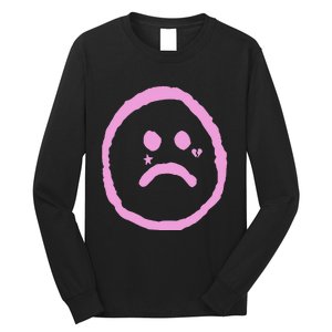 Emo Peep Sad Face Tattoo Goth Rap Hip Hop Long Sleeve Shirt