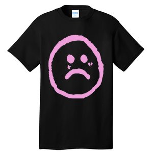 Emo Peep Sad Face Tattoo Goth Rap Hip Hop Tall T-Shirt