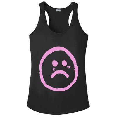 Emo Peep Sad Face Tattoo Goth Rap Hip Hop Ladies PosiCharge Competitor Racerback Tank
