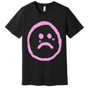 Emo Peep Sad Face Tattoo Goth Rap Hip Hop Premium T-Shirt