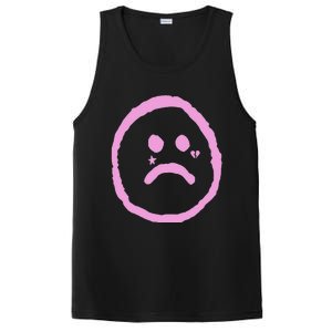 Emo Peep Sad Face Tattoo Goth Rap Hip Hop PosiCharge Competitor Tank