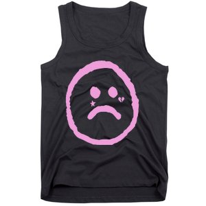 Emo Peep Sad Face Tattoo Goth Rap Hip Hop Tank Top