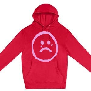 Emo Peep Sad Face Tattoo Goth Rap Hip Hop Premium Pullover Hoodie