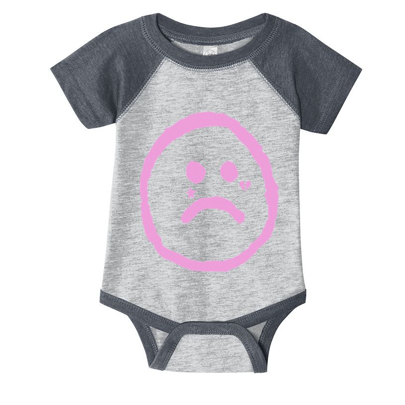 Emo Peep Sad Face Tattoo Goth Rap Hip Hop Infant Baby Jersey Bodysuit