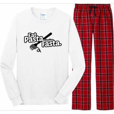 Eat Pasta Swim Fasta Funny Swimmer Gift swimming Long Sleeve Pajama Set