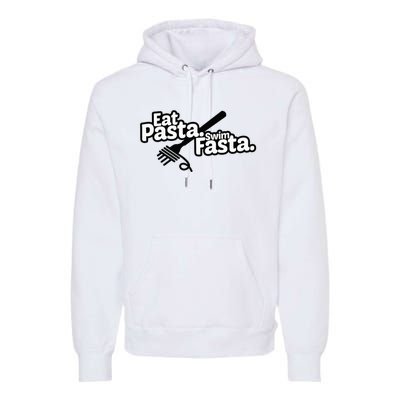 Eat Pasta Swim Fasta Funny Swimmer Gift swimming Premium Hoodie