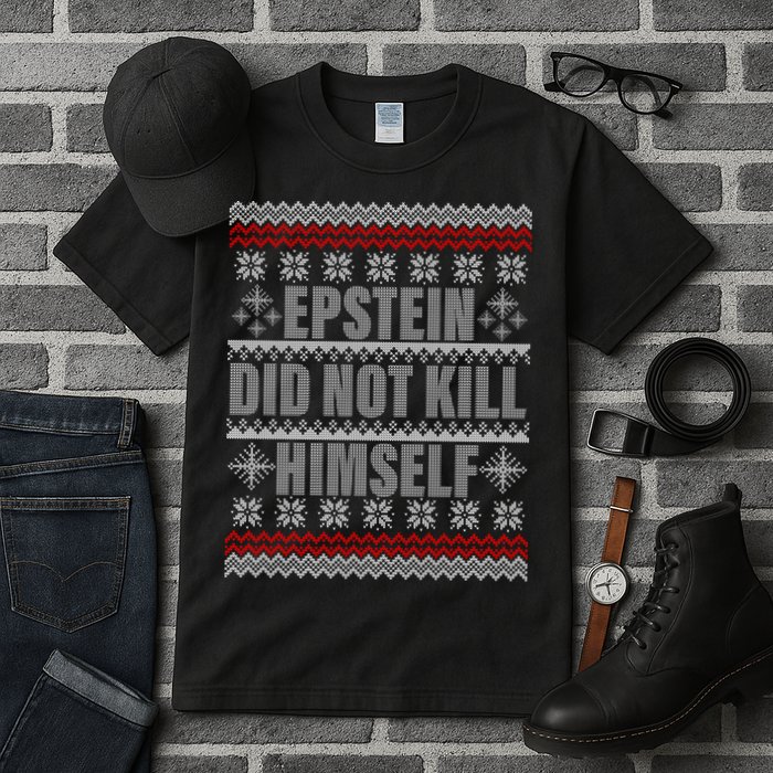 Epstein Did Not Kill Himself Ugly Christmas Sweater Tall T-Shirt