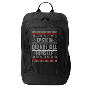 Epstein Did Not Kill Himself Ugly Christmas Sweater City Backpack