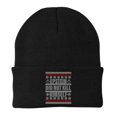 Epstein Did Not Kill Himself Ugly Christmas Sweater Beanie