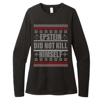 Epstein Did Not Kill Himself Ugly Christmas Sweater Womens CVC Long Sleeve Shirt