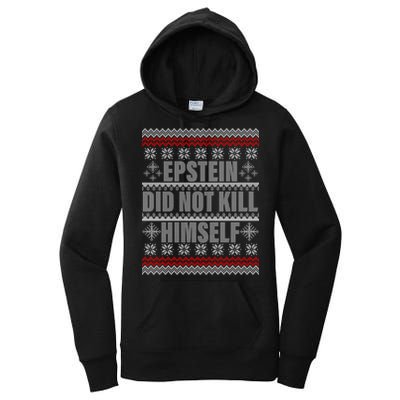 Epstein Did Not Kill Himself Ugly Christmas Sweater Women's Pullover Hoodie